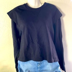nwt Rebecca Minkoff ZENYA SWEATSHIRT, in black
